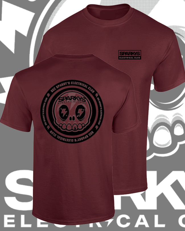 SPARKYS ELECTRICAL CLUB T-SHIRT - RON BURGUNDY