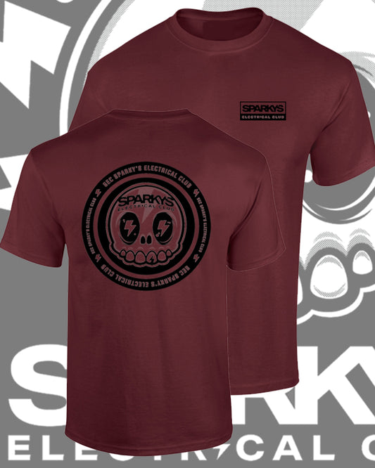 SPARKYS ELECTRICAL CLUB T-SHIRT - RON BURGUNDY