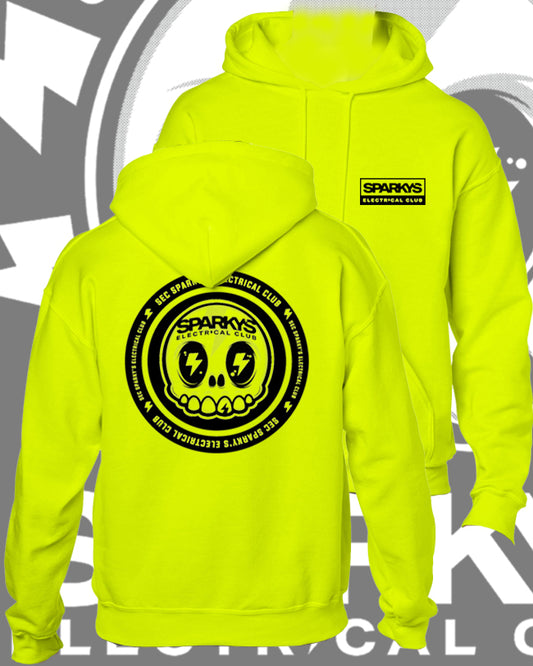 SPARKYS ELECTRICAL CLUB HOODIE - SAFETY GREEN