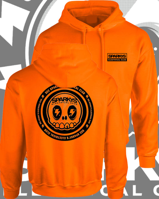SPARKYS ELECTRICAL CLUB HOODIE - SAFETY ORANGE