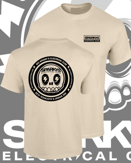 SPARKYS ELECTRICAL CLUB T-SHIRT - DESERT SAND