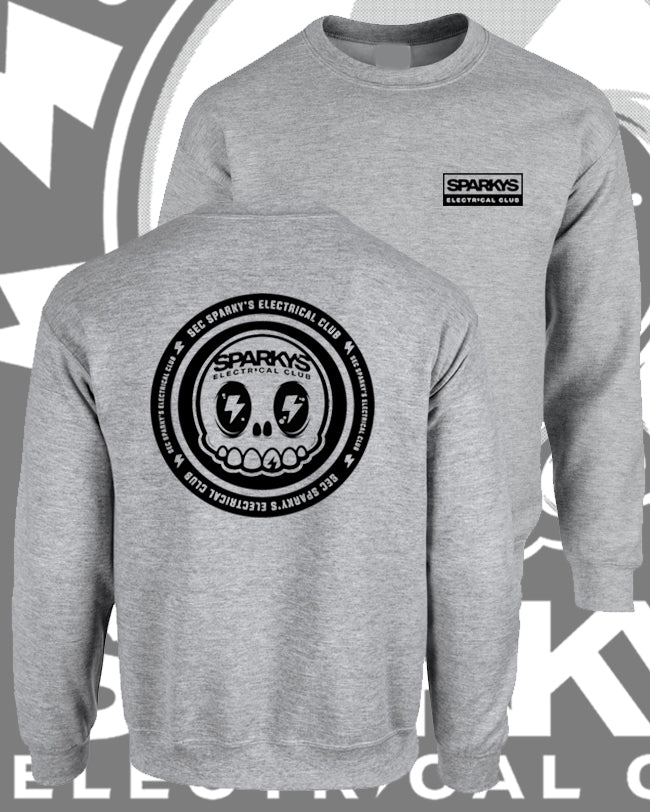 SPARKYS ELECTRICAL CLUB CREW NECK SPORTS GREY