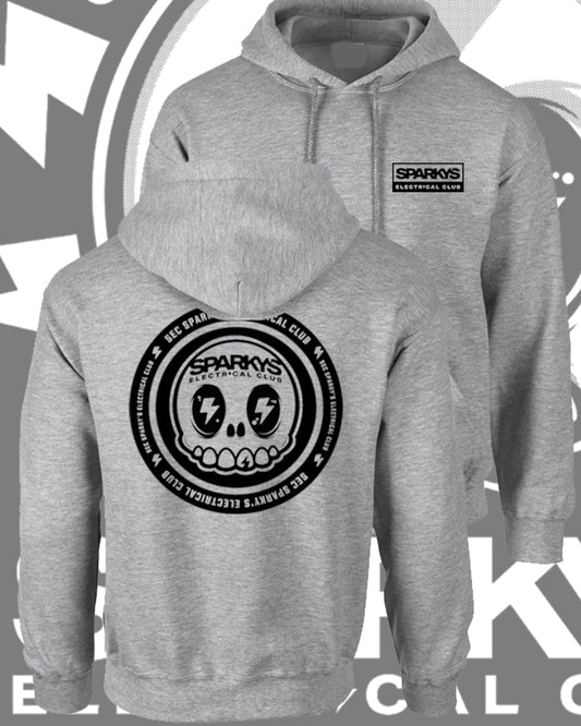 SPARKYS ELECTRICAL CLUB PULLOVER HOODIE - SPORTS GREY