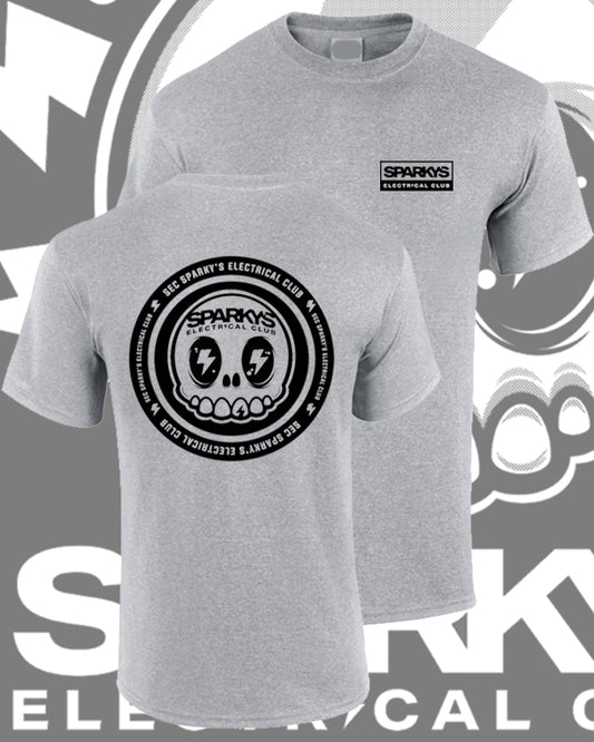 SPARKYS ELECTRICAL CLUB T-SHIRT - SPORTS GREY