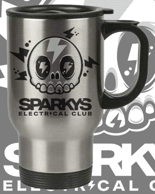 SPARKYS ELECTRICAL CLUB ALUMINIUM TRAVEL MUG