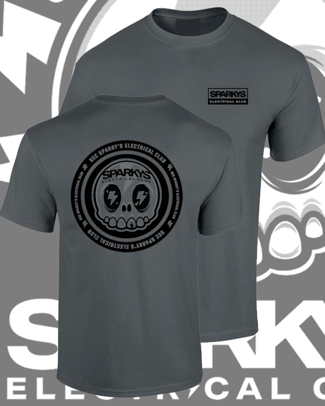 SPARKYS ELECTRICAL CLUB T-SHIRT - CHARCOAL