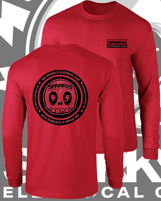 SPARKYS ELECTRICAL CLUB LONG SLEEVE T-SHIRT - TEAM RED