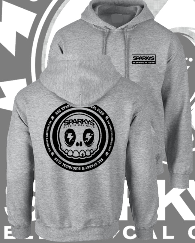 SPARKYS ELECTRICAL CLUB PULLOVER HOODIE - SPORTS GREY